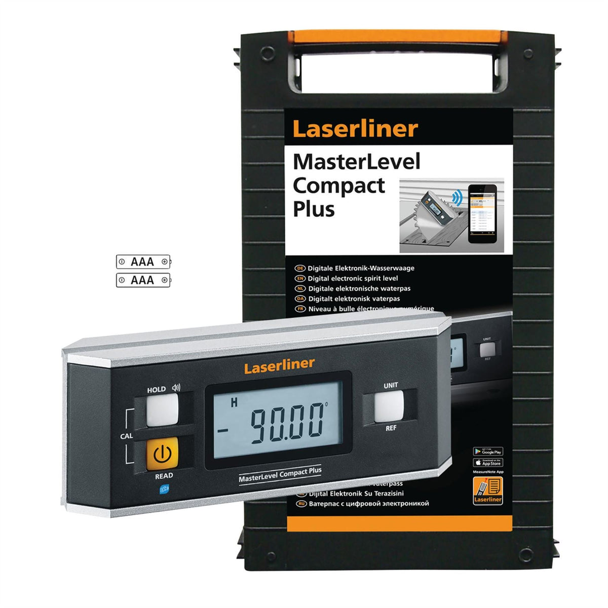 Laserliner 081.265A MasterLevel Compact Plus Digital Electronic Spirit Level 32135 White Rose Tools