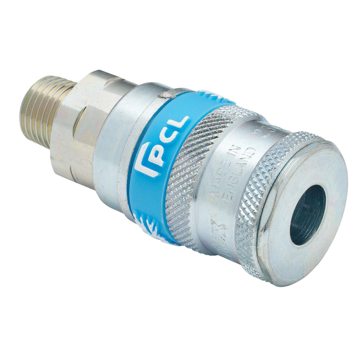 Draper 1/4" BSP Taper Male Thread Vertex Air Coupling 51402 White Rose Tools