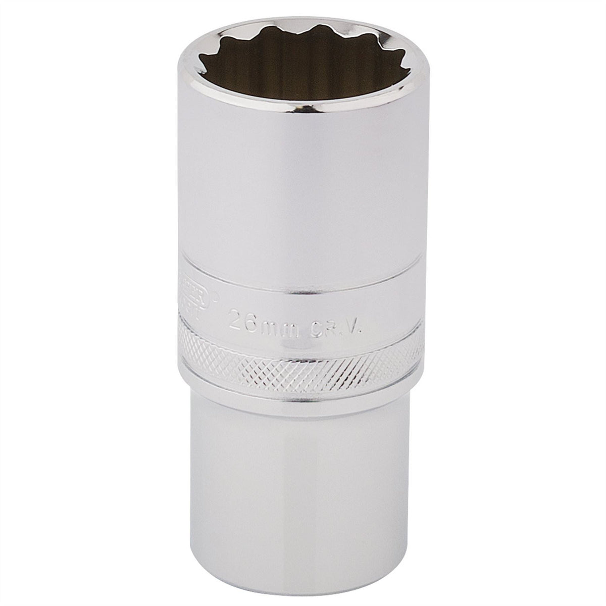 Draper Expert HI-TORQ® 12 Point Deep Socket 1/2" Sq. Dr. 26mm 33838 White Rose Tools