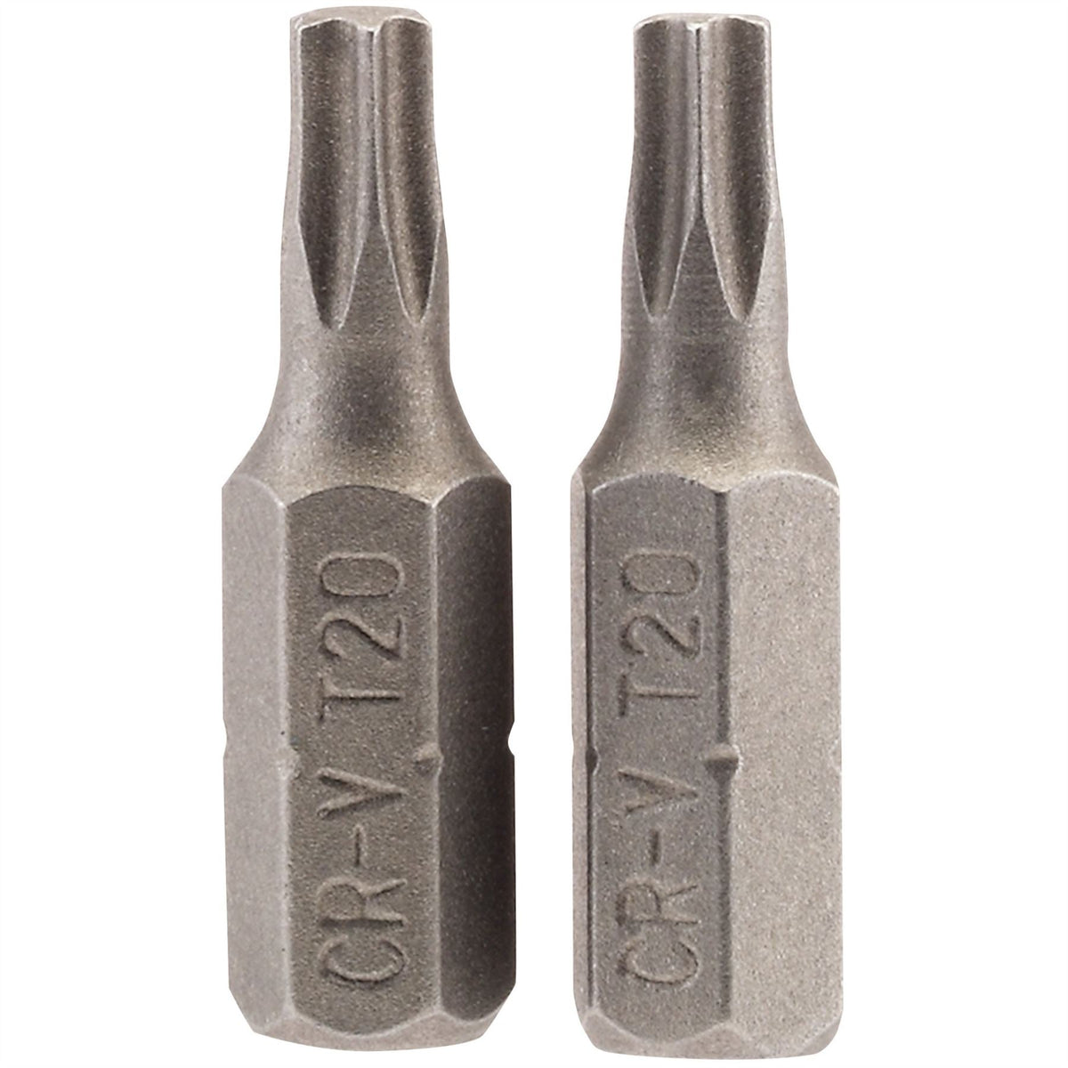 Draper TX-STAR® Insert Bit 1/4" Hex 25mm Long T20 (Pack of 2) 66430 White Rose Tools