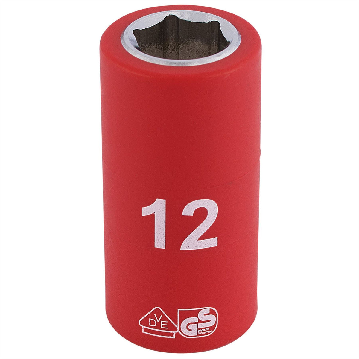 Draper Expert Fully Insulated VDE Socket 3/8" Sq. Dr. 12mm 31615 White Rose Tools