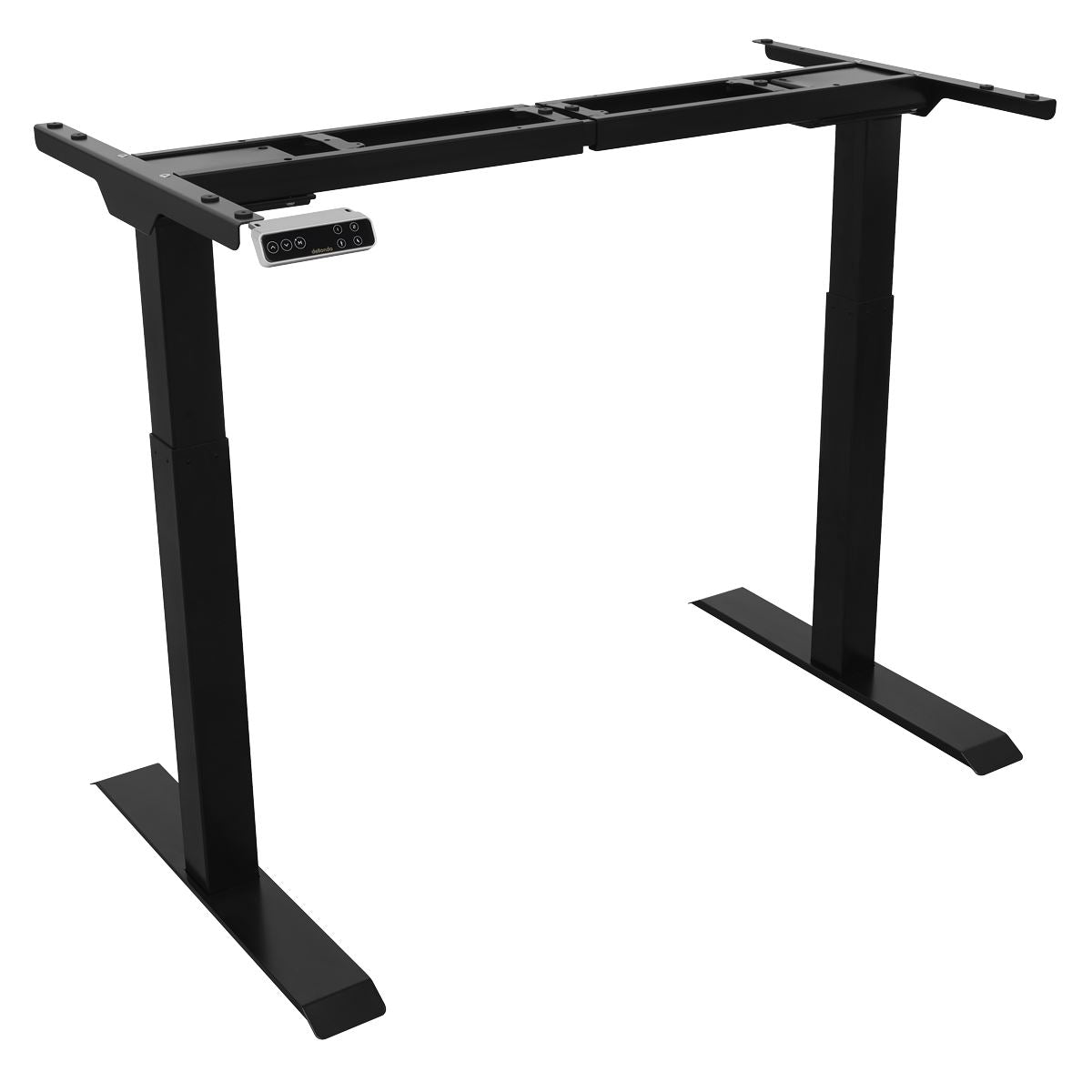 Dellonda Black Electric Adjustable Desk Frame, Digital Controls 100kg Heavy Duty