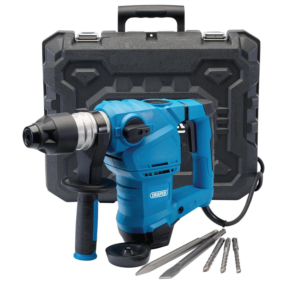 Draper 230V SDS+ Rotary Hammer Drill 4.9kg 1500W 56404 White Rose Tools