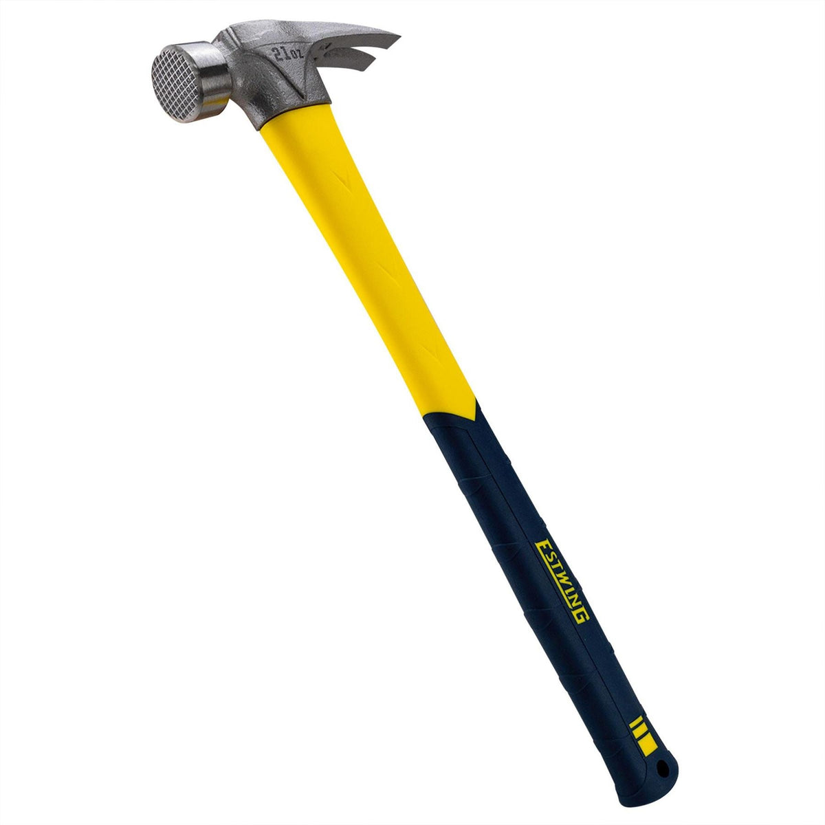 Estwing EMRF22S Sure Strike Straight Claw Framing Hammer with Fibreglass Handle 22oz/567g 24084 White Rose Tools