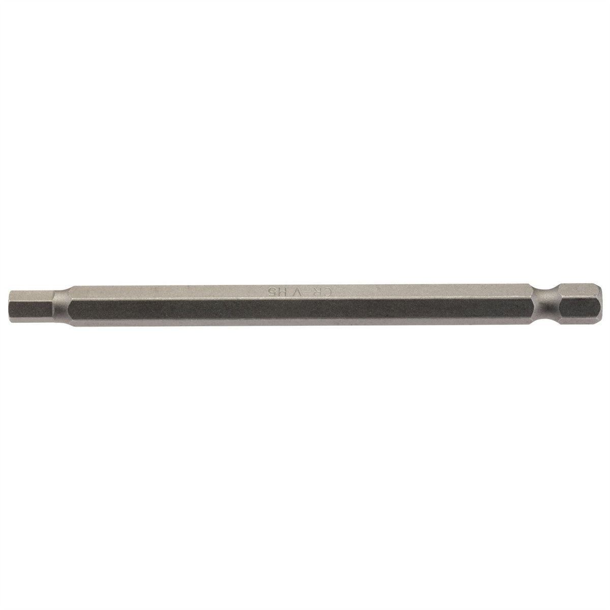 Draper Hexagonal Insert Bit 5mm 1/4" Hex 100mm Long (Pack of 1) 64374 White Rose Tools