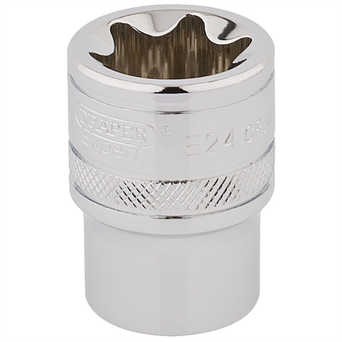 Draper Expert TX-STAR® Socket 1/2" Sq. Dr. E24 34402 White Rose Tools