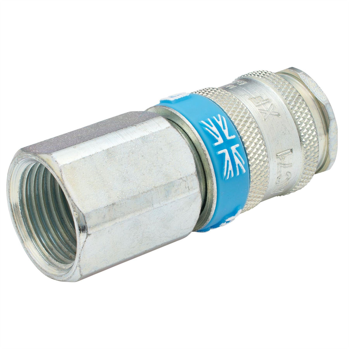 Draper 1/2" BSP Parallel Euro Coupling Female Thread (Sold Loose) 54409 White Rose Tools