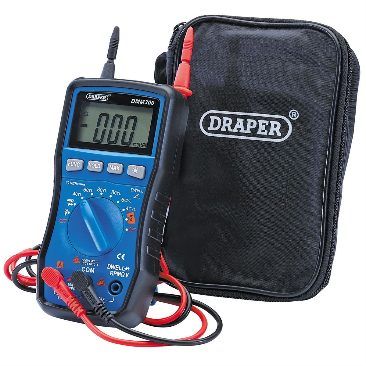 Draper Automotive Digital Multimeter 41821 White Rose Tools