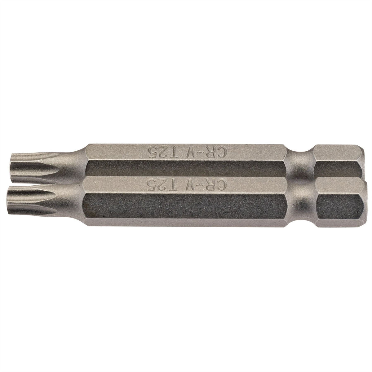 Draper TX-STAR® Insert Bit 1/4" Hex 50mm Long T25 (Pack of 2) 66489 White Rose Tools