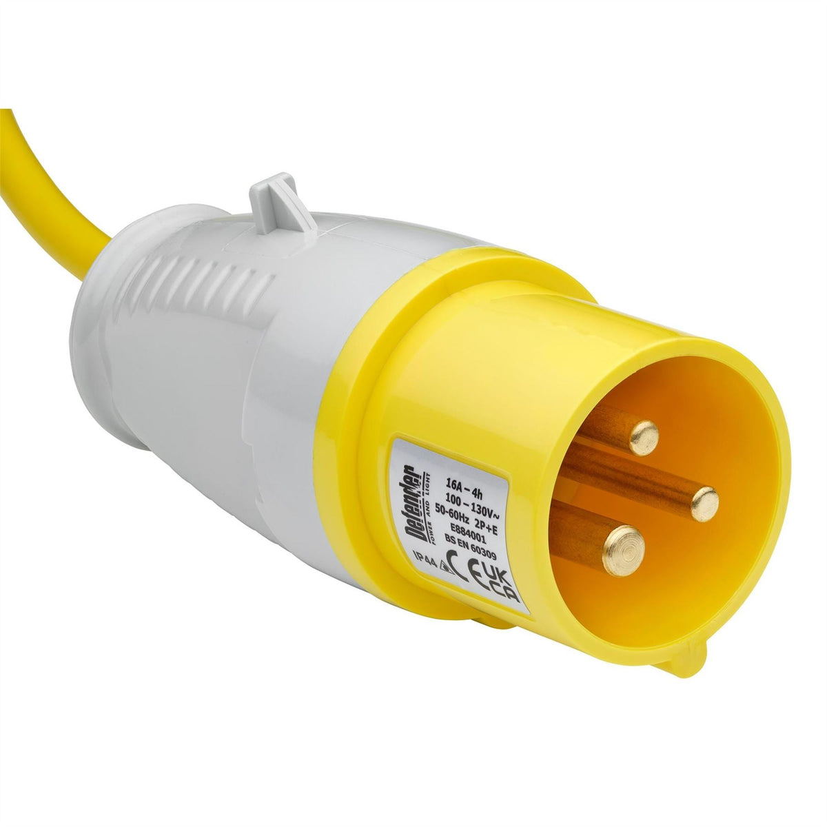 Defender E85233 110V Extension Lead Yellow 2.5mm² 16A 25m 35817 White Rose Tools