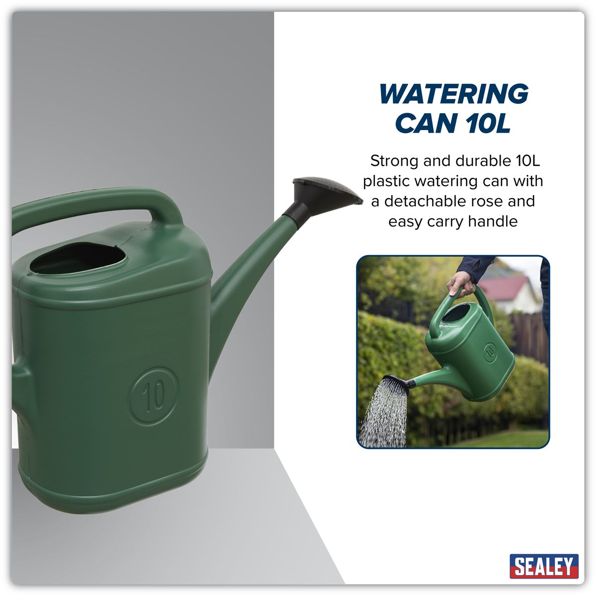 Sealey Plastic Watering Can 10L
