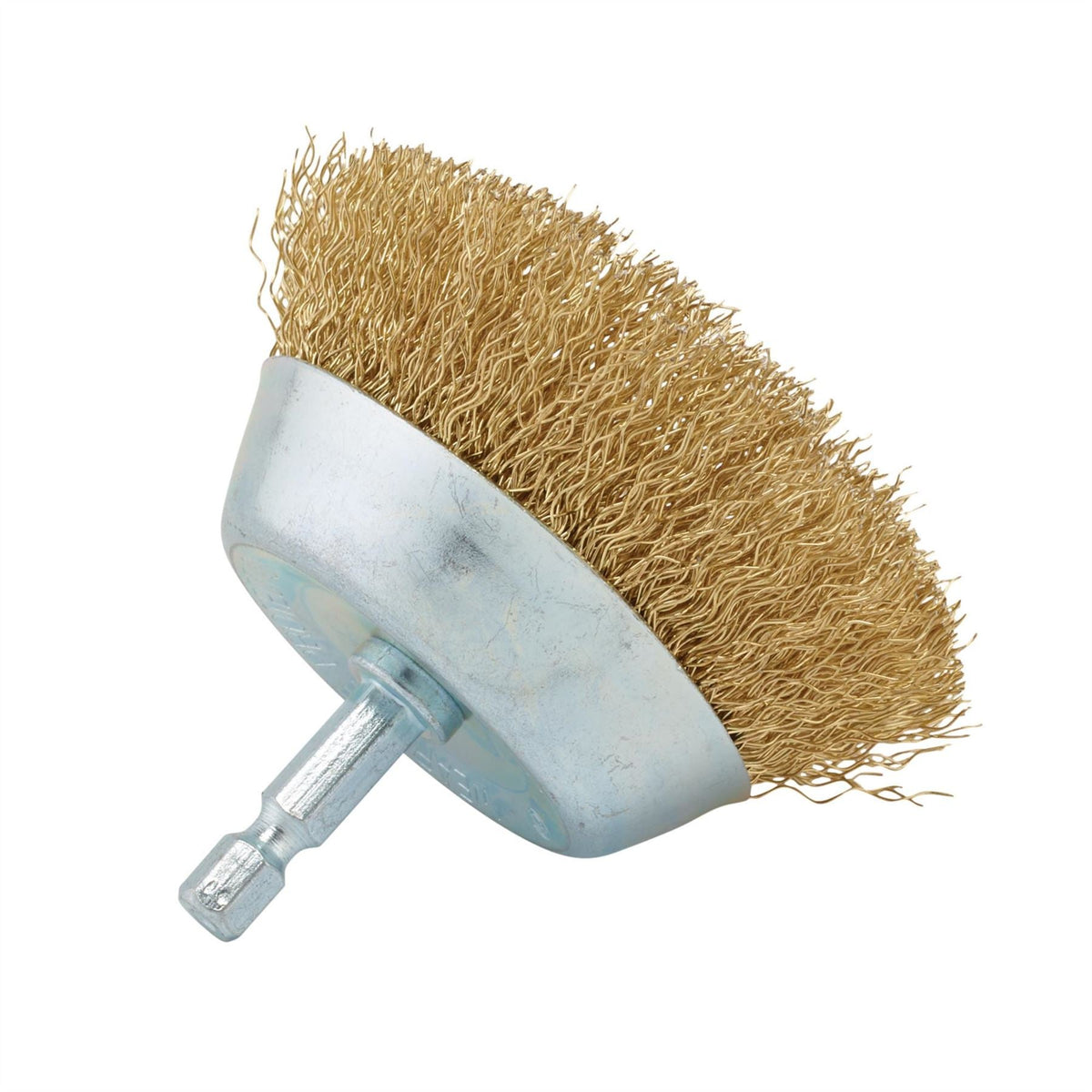 Draper Brassed Steel Crimped Wire Cup Brush 75mm 41433 White Rose Tools