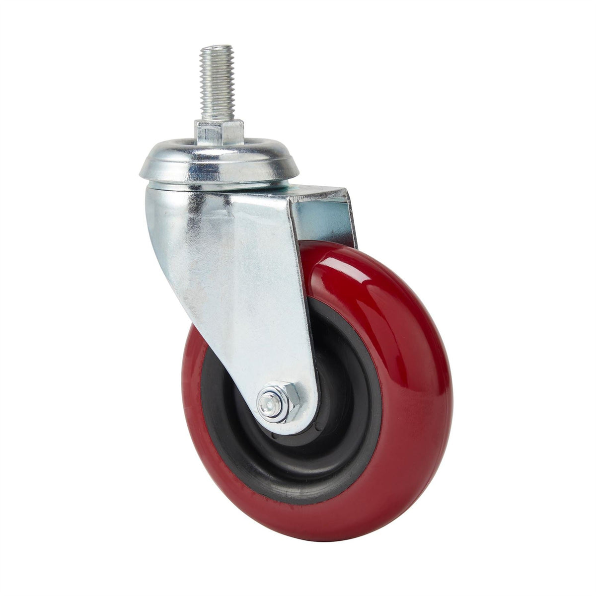 Draper Swivel Bolt Fixing Polyurethane Wheel 100mm Diameter S.W.L. 125kg 65520 White Rose Tools