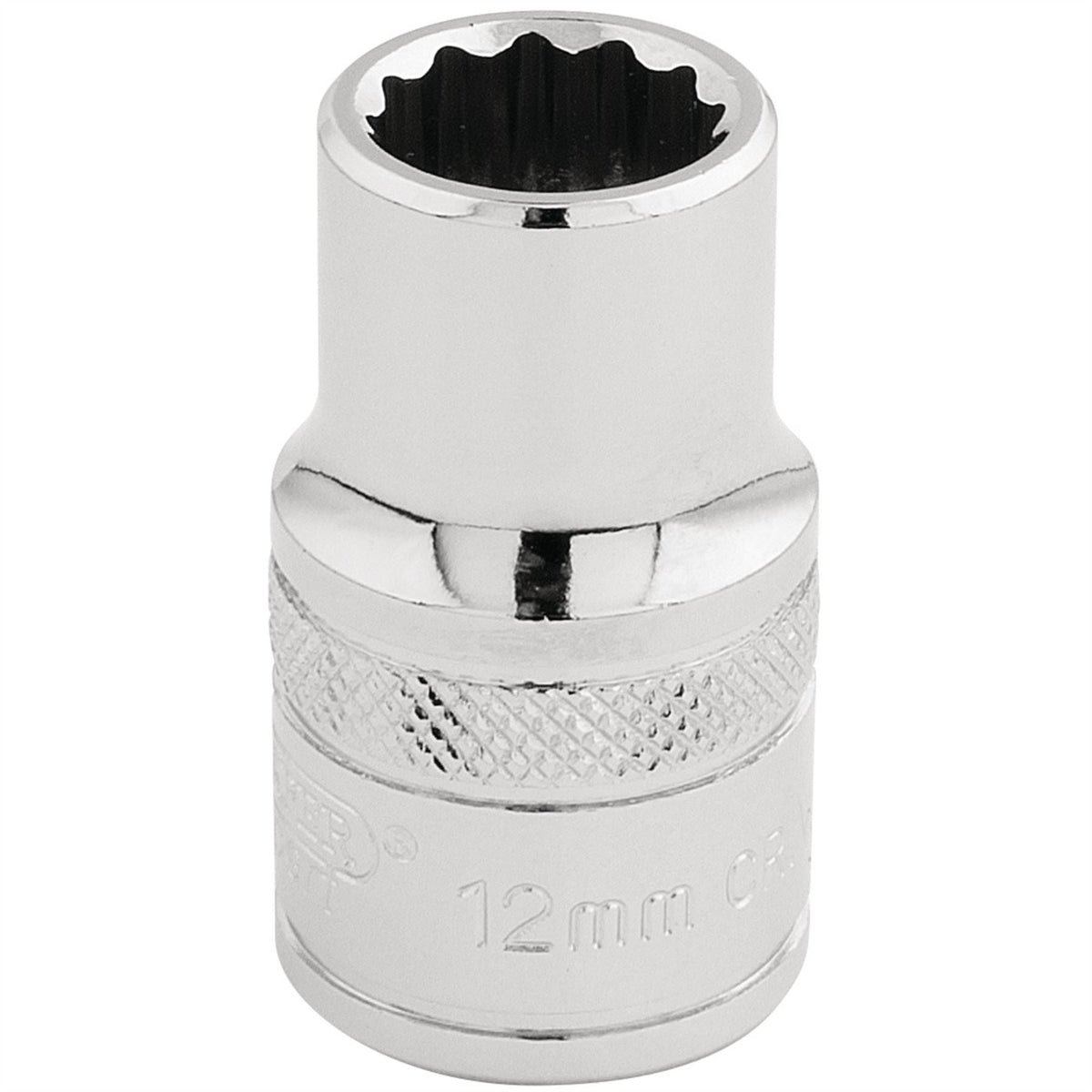 Draper Expert HI-TORQ® 12 Point Socket 1/2" Sq. Dr. 12mm 33097 White Rose Tools