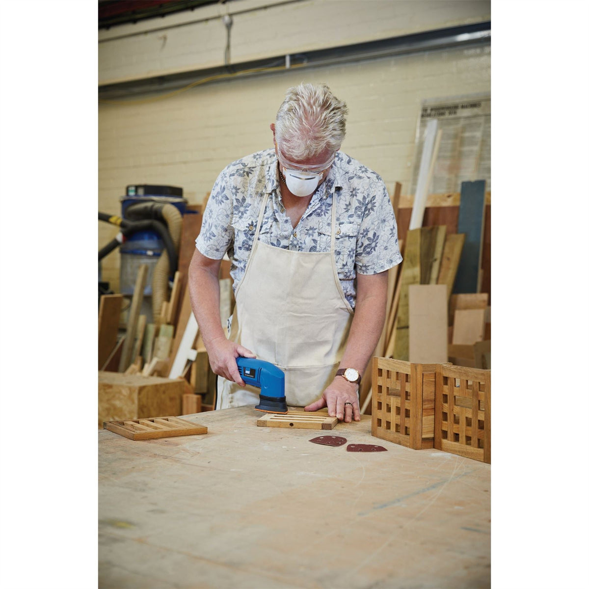 Draper Storm Force 230V Tri-Base Sander 280W 69039 White Rose Tools