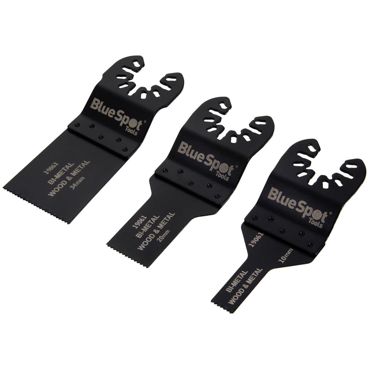 BlueSpot Multi Tool Blade Set OMT Bi-Metal 10-34mm 3 Piece White Rose Tools