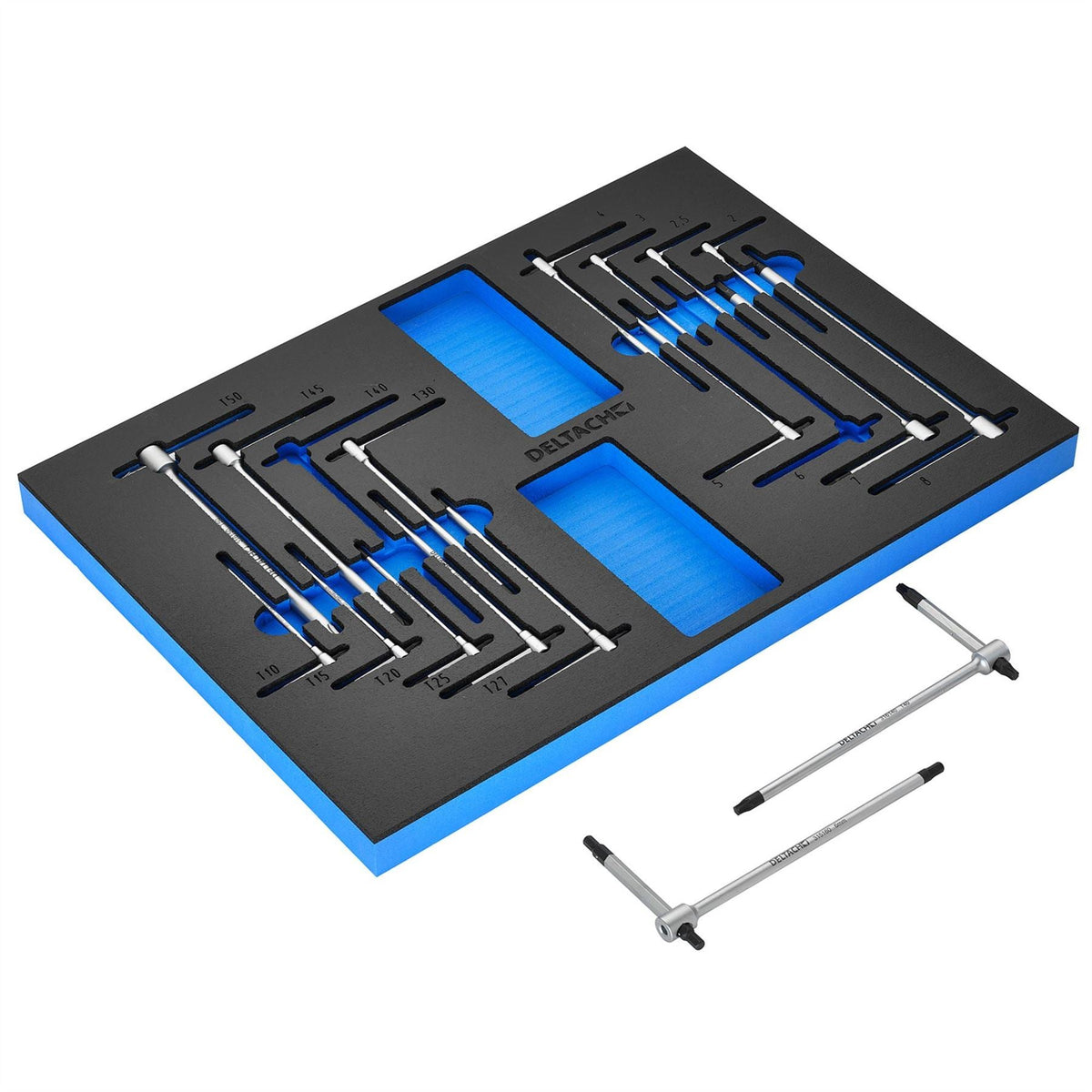 Bunker Torx and Hex T-Key Set in EVA Foam Inlay (17 Piece) 29640 White Rose Tools