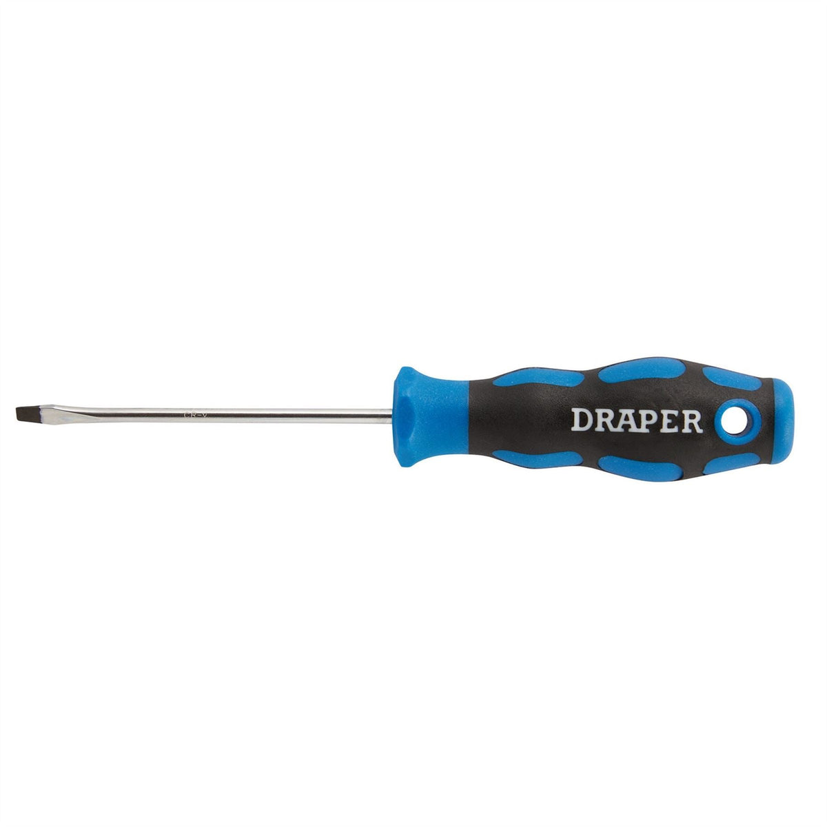 Draper Soft Grip Plain Slot Screwdriver 3.2 x 75mm 48919 White Rose Tools