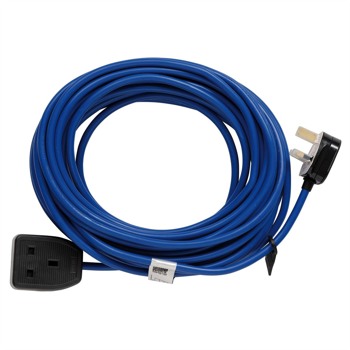 Defender E85222 230V Extension Lead Blue 1.5mm² 13A 14m 35780 White Rose Tools