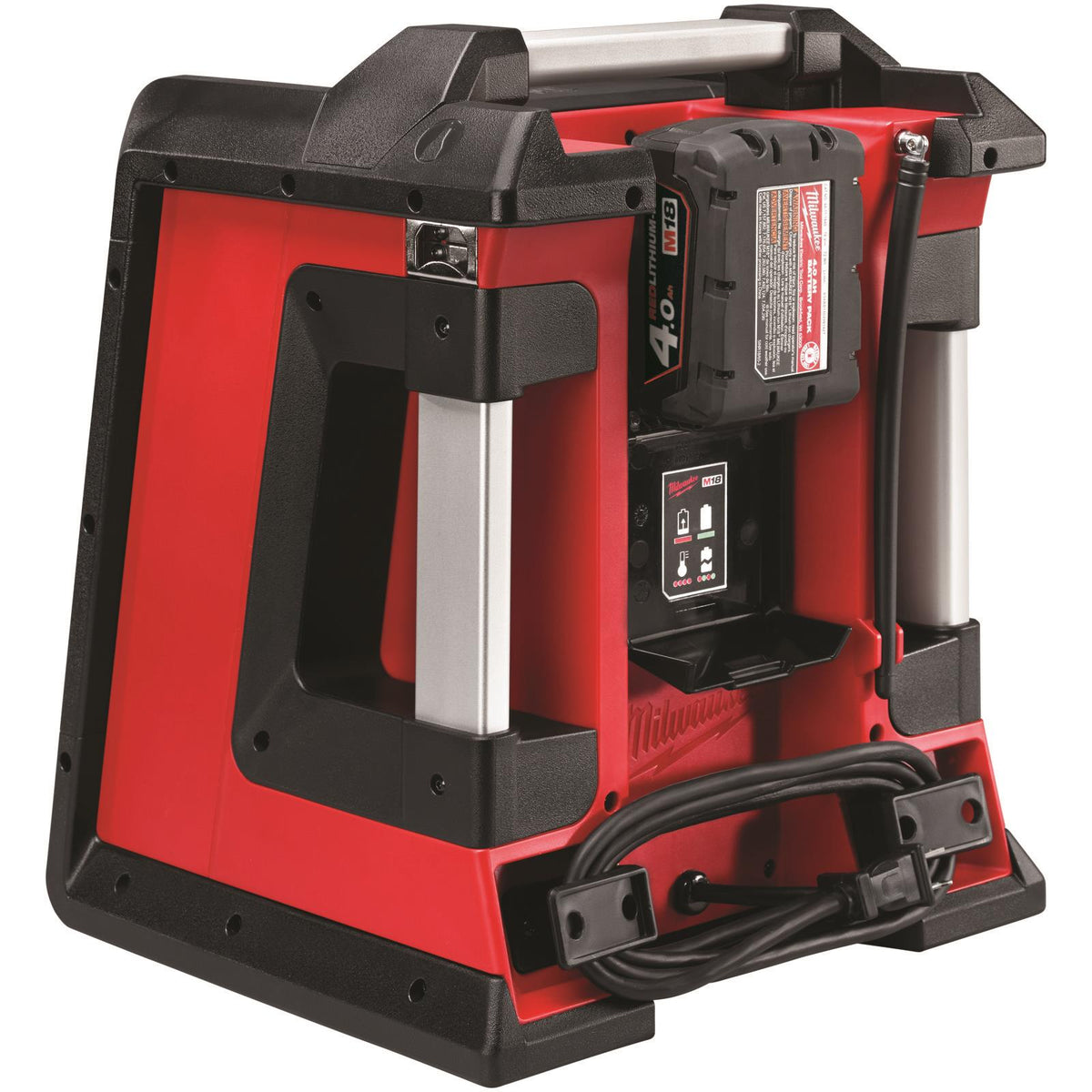 Milwaukee M18 Jobsite Radio Charger with Bluetooth Bare Unit M18RC-0 White Rose Tools