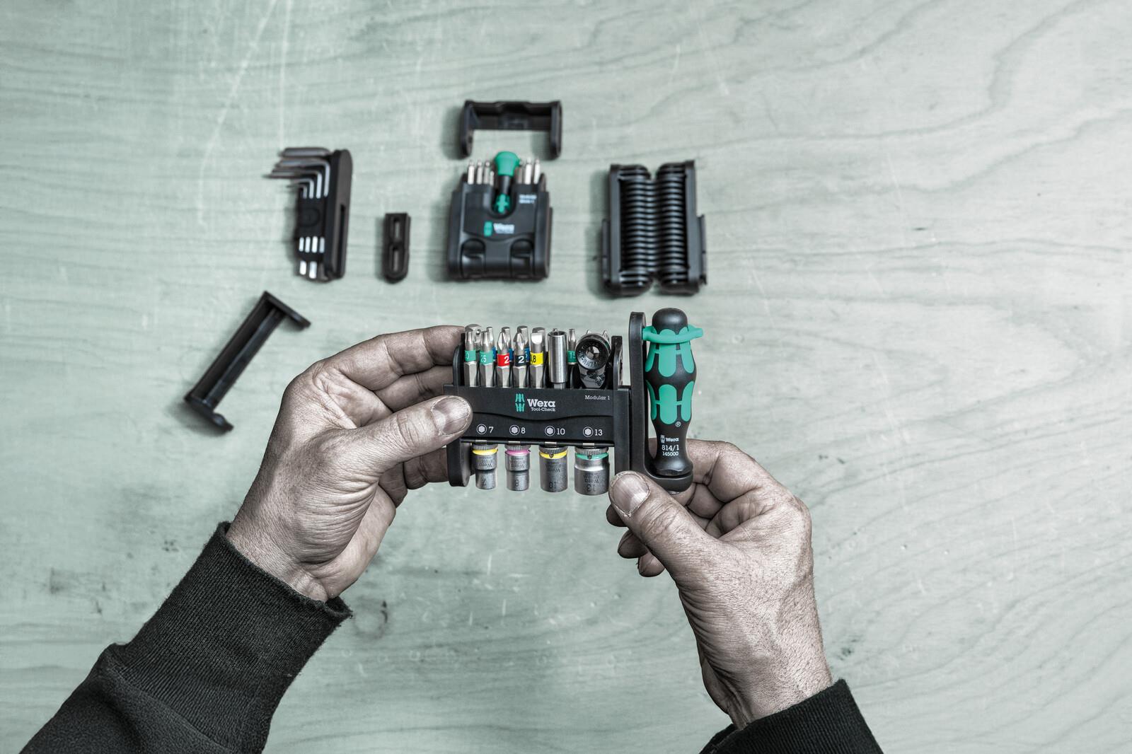 Wera Screwdriver Bits Bit Holder and Socket Set Tool Check Modular 1 21 Pieces