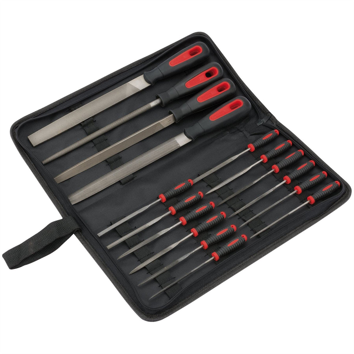 Draper Redline® File Set (16 Piece) 68904 White Rose Tools