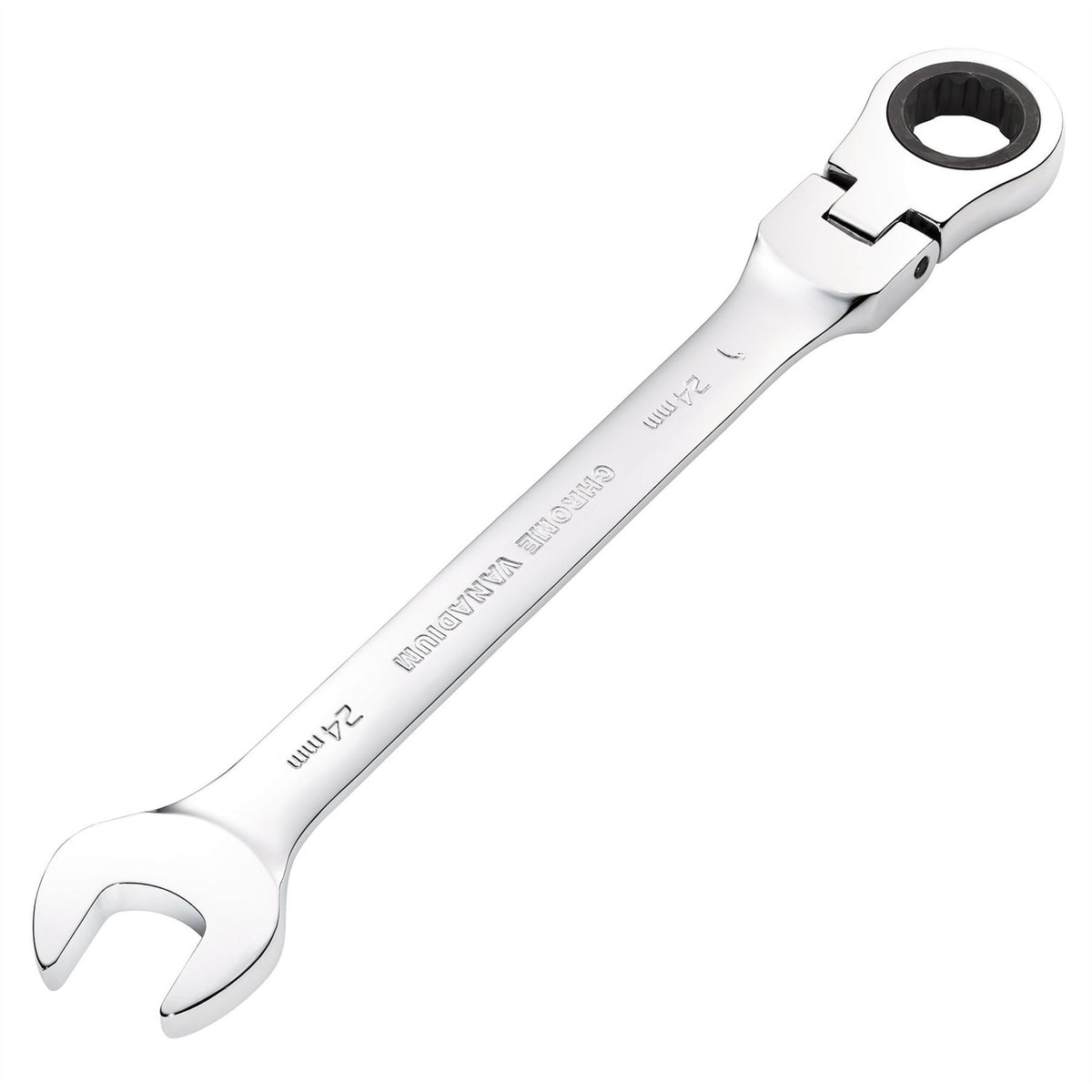 Draper HI-TORQ® Metric Flexible Head Ratcheting Combination Spanner 24mm 52025 White Rose Tools
