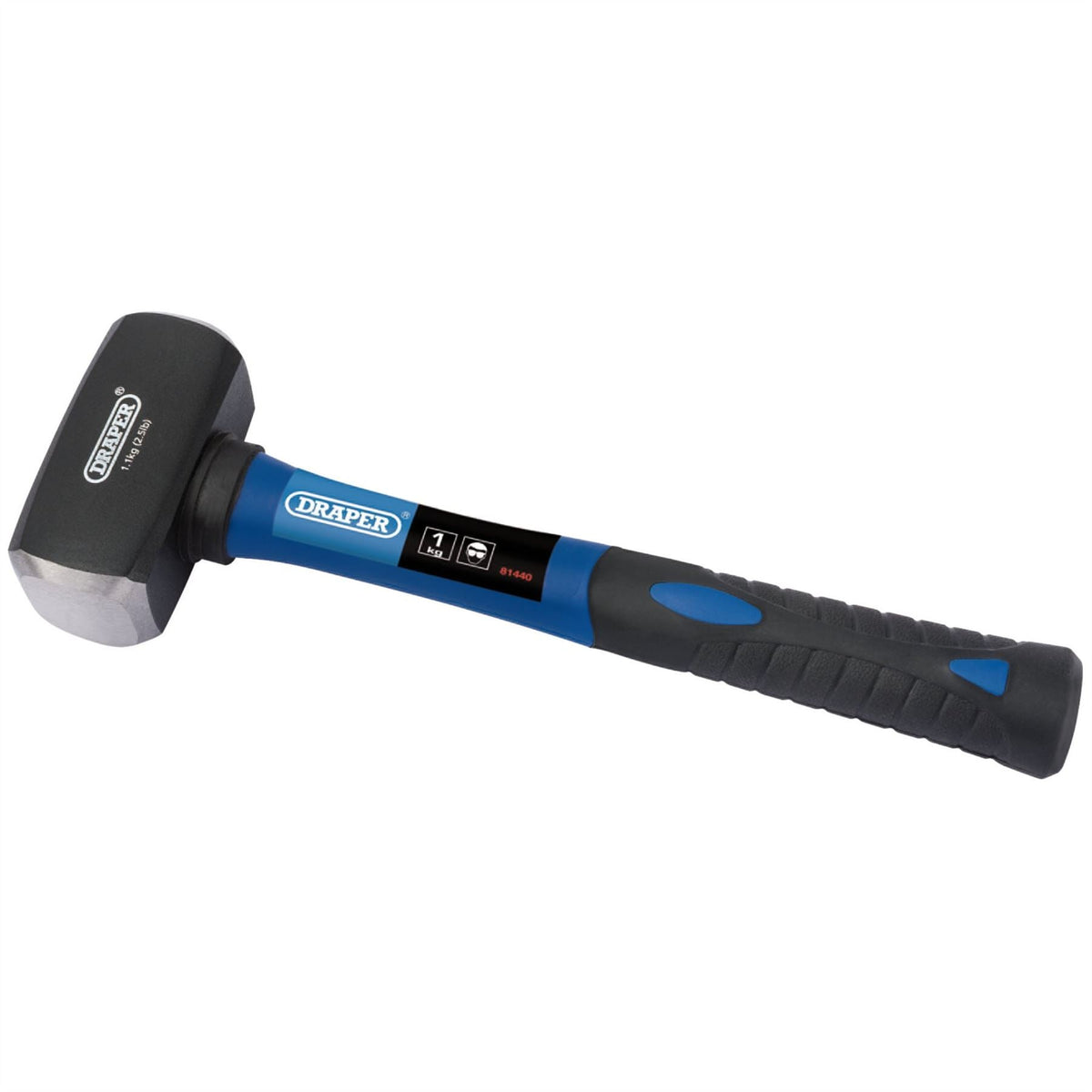Draper Fibreglass Shaft Club Hammer 1kg/2.2lb 81440 White Rose Tools
