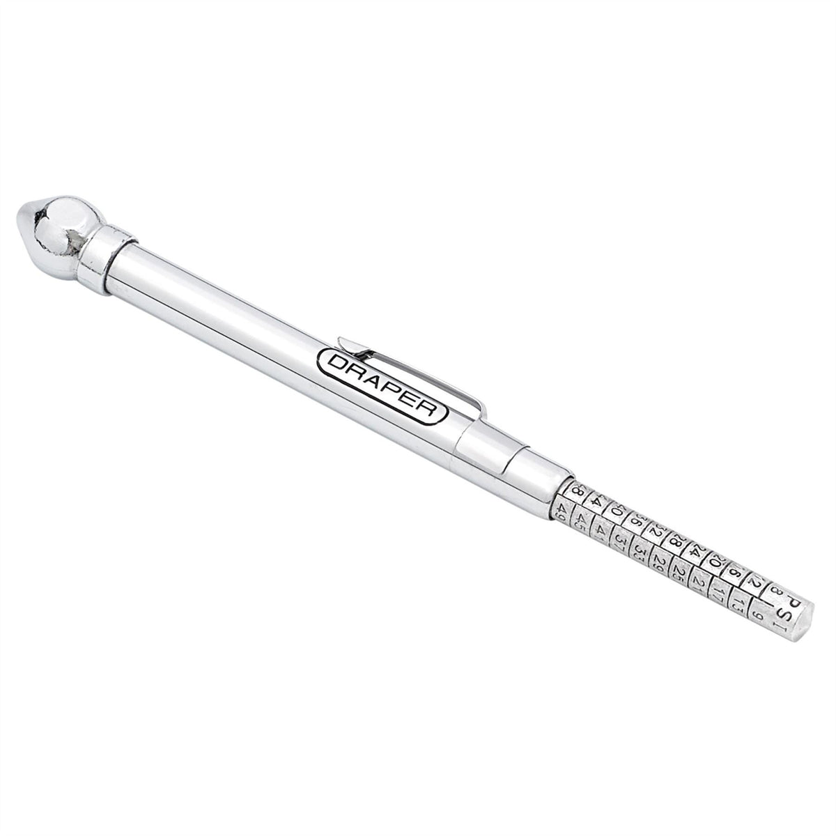 Draper Tyre Pressure Gauge with Side Mount 51541 White Rose Tools