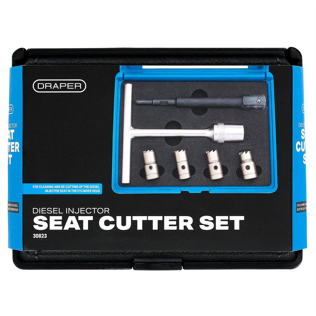 Draper Expert Diesel Injector Seat Cutter Set (6 Piece) 30823 White Rose Tools