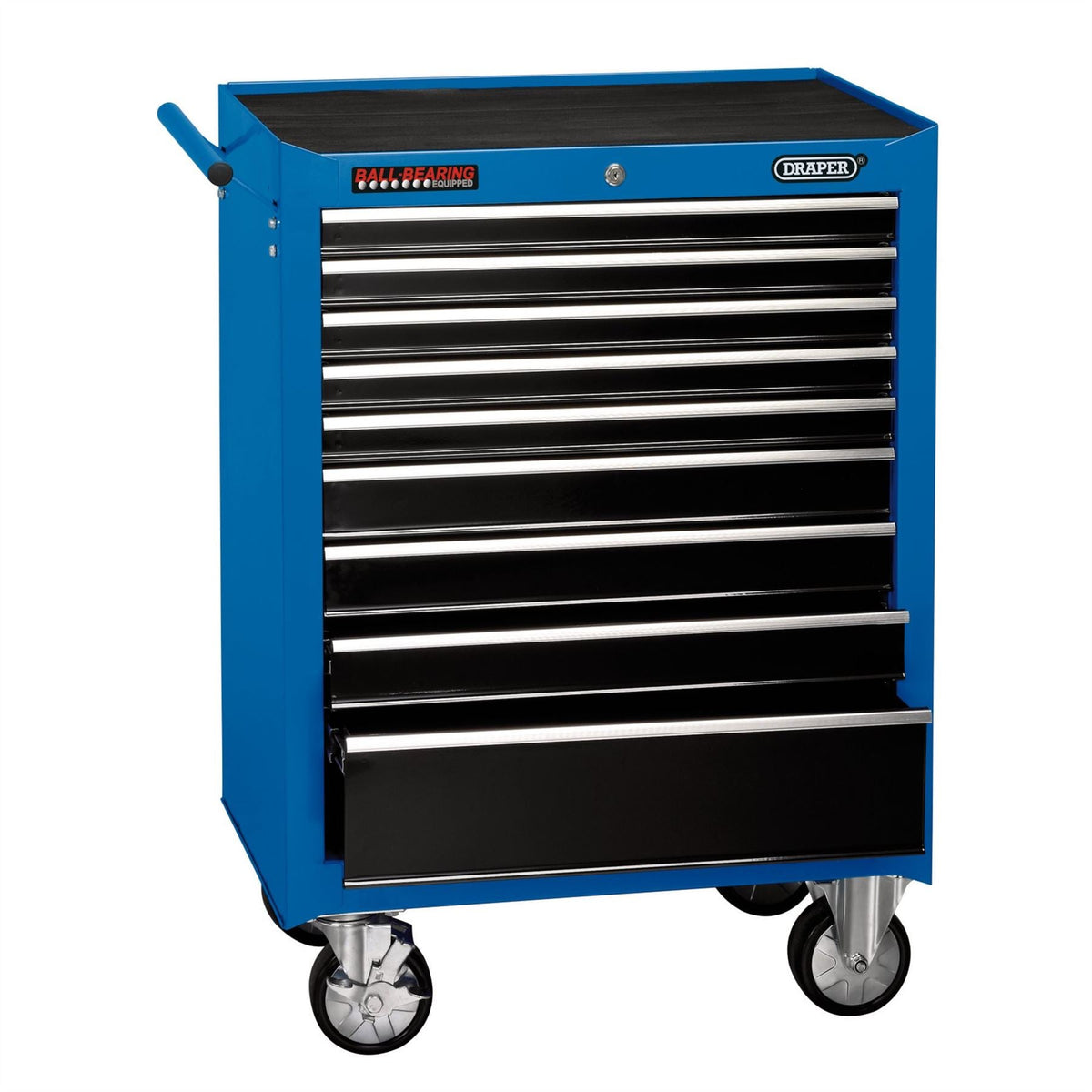 Draper Roller Tool Cabinet 9 Drawer 26" Blue 15110 White Rose Tools