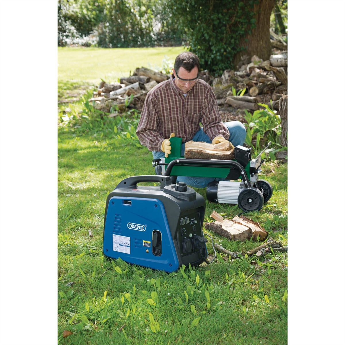 Draper Petrol Inverter Generator 1700W 80956 White Rose Tools