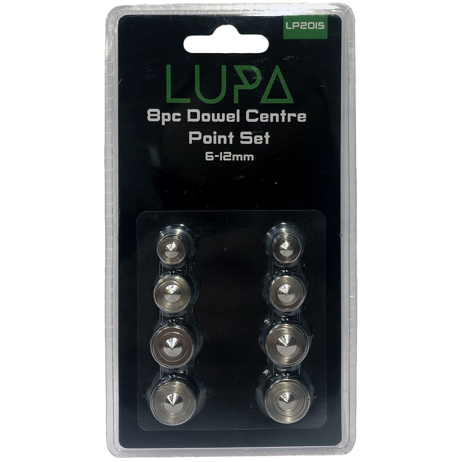 LUPA 8 Piece Dowel Centre Point Set 6-12mm Woodwork Joinery Kitchen Worktop Jig