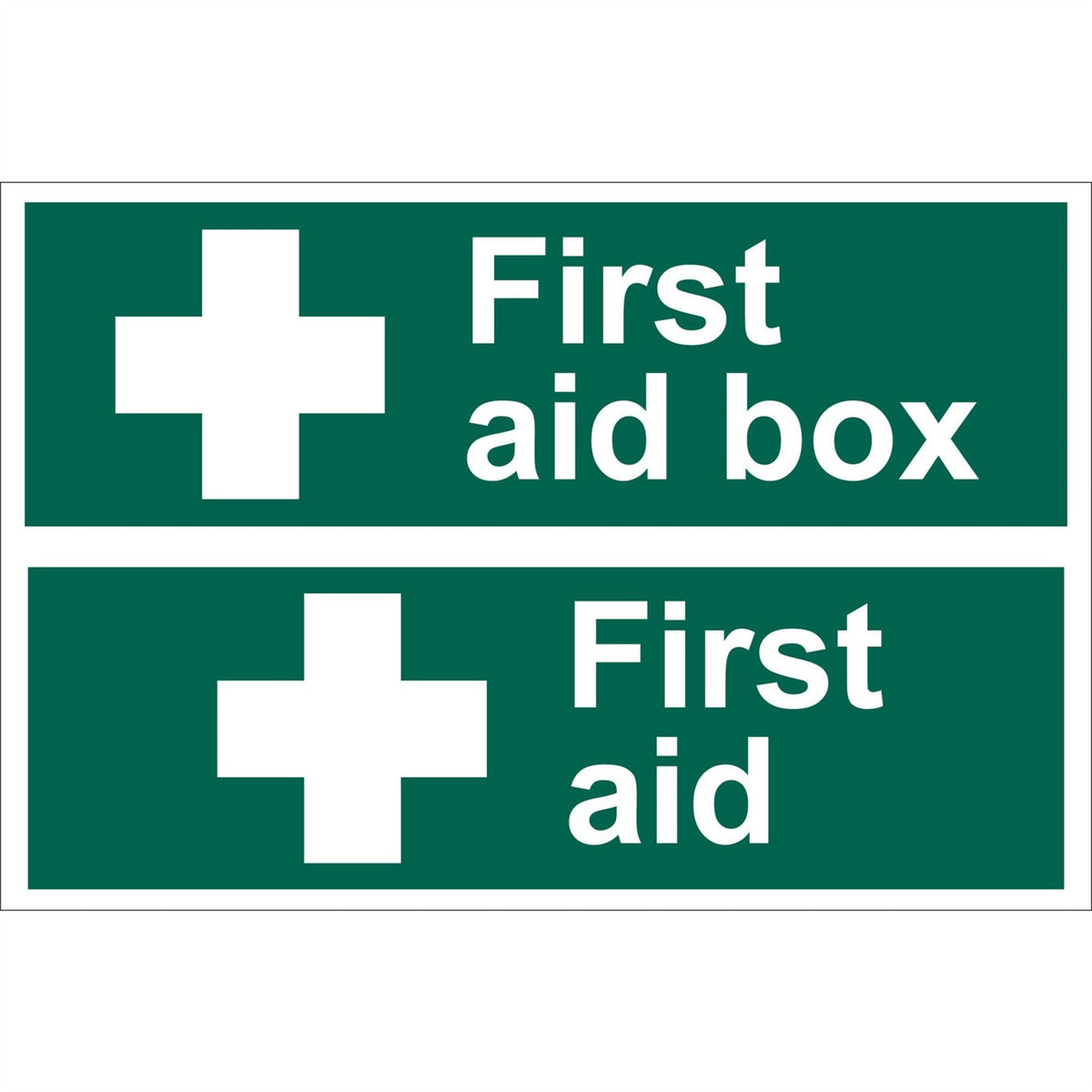 Draper First Aid Box' Safety Sign 72542 White Rose Tools