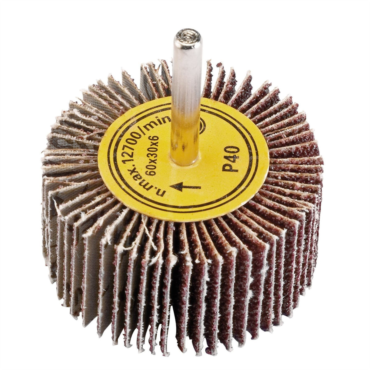 Draper Abrasive Flap Wheel 60 x 30mm 40 Grit 76466 White Rose Tools