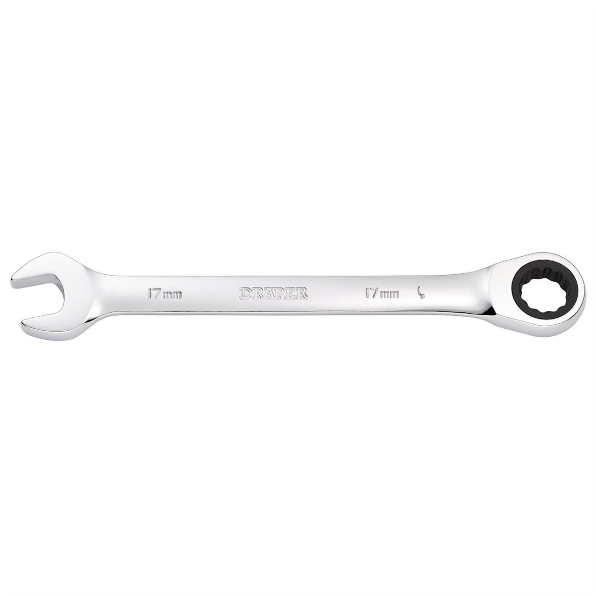 Draper Metric Ratcheting Combination Spanner 17mm 31014 White Rose Tools