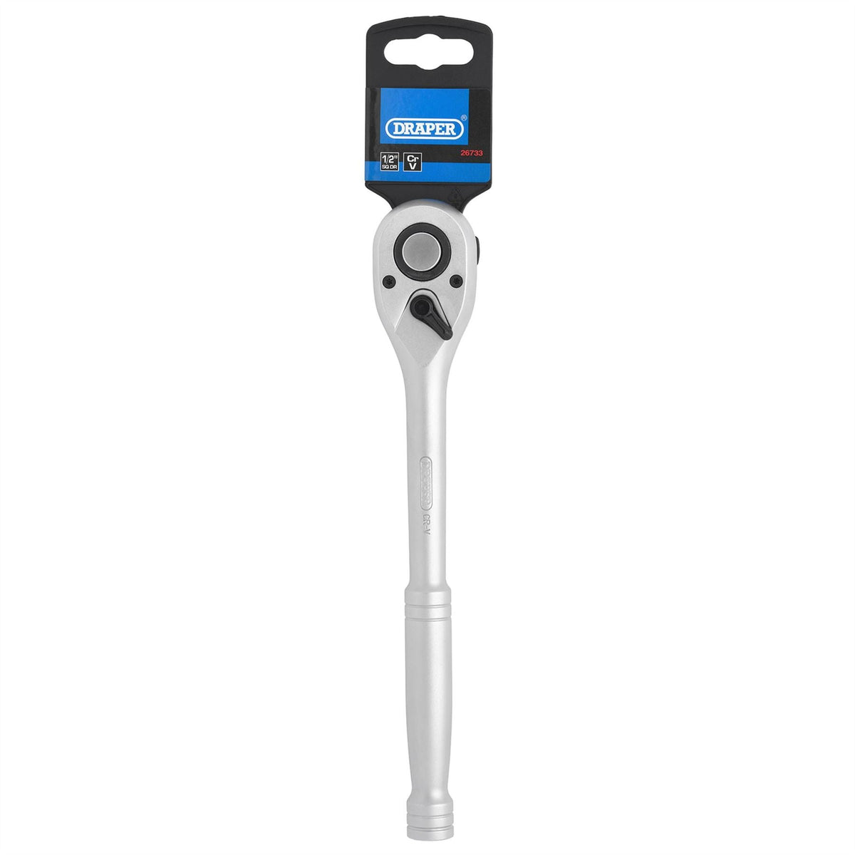 Draper 72 Tooth Reversible Ratchet 1/2" Sq. Dr. 26733 White Rose Tools