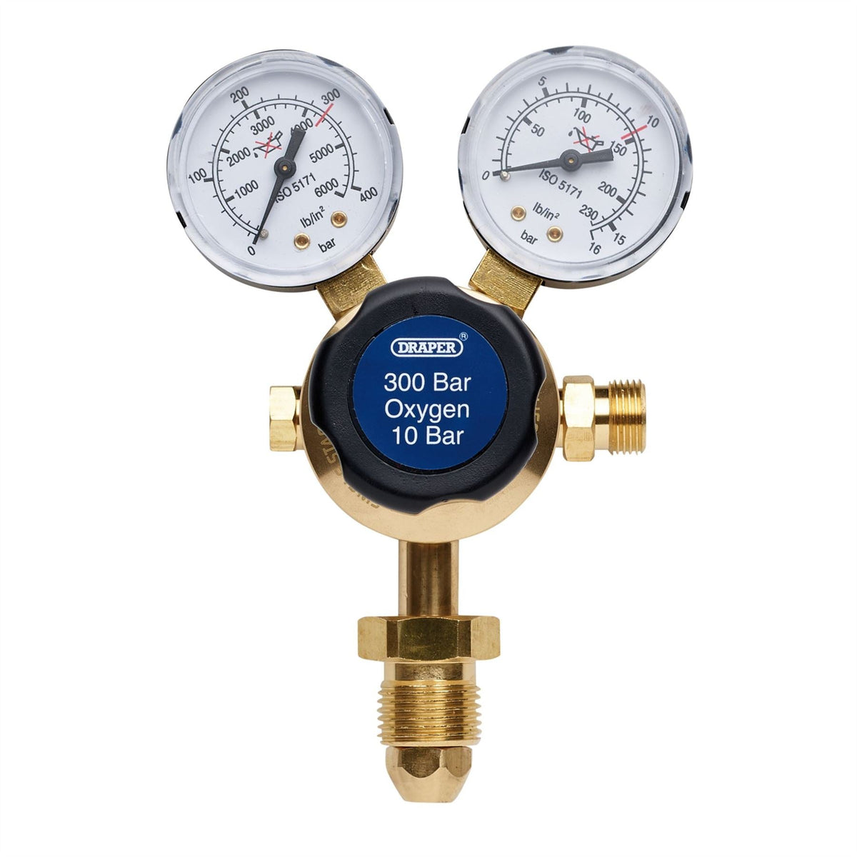 Draper Oxygen Regulator 300 Bar 35010 White Rose Tools