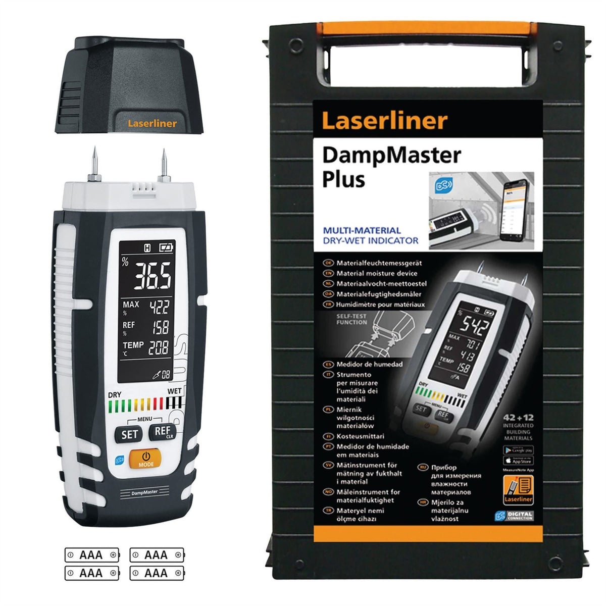 Laserliner 082.328A DampMaster Plus Material Moisture Measuring Device 31924 White Rose Tools