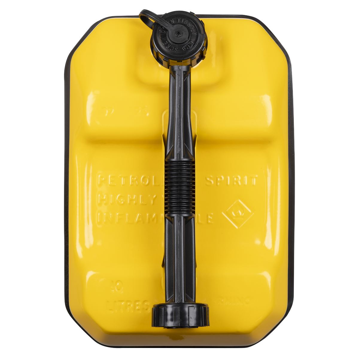 Sealey Explosive-Safe Jerry Can 10L - Yellow White Rose Tools