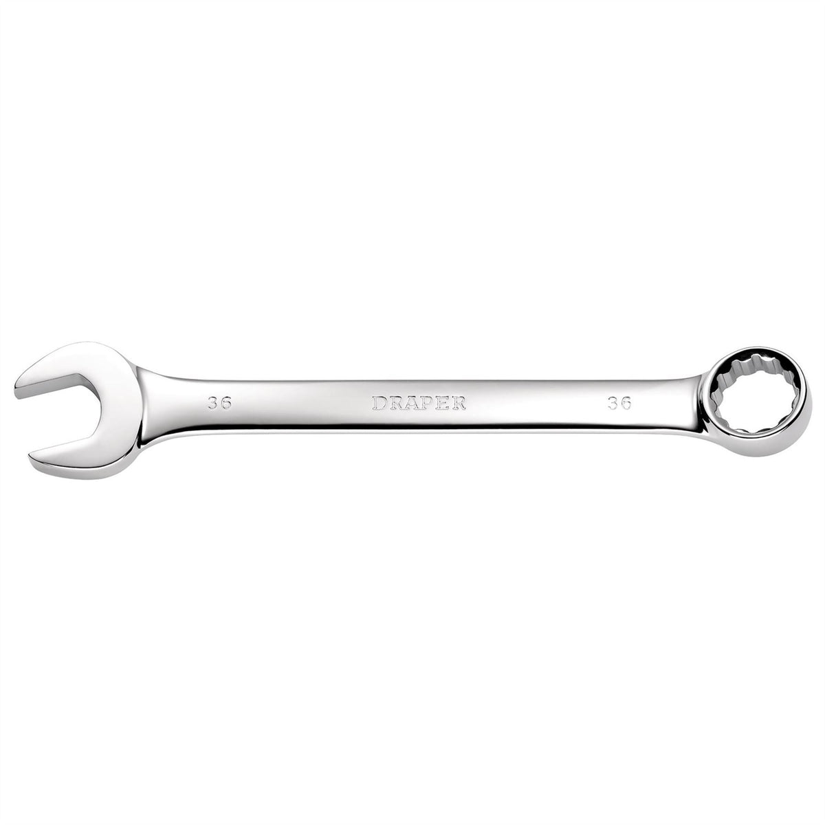 Draper Heavy Duty Long Pattern Metric Combination Spanner 36mm 36956 White Rose Tools