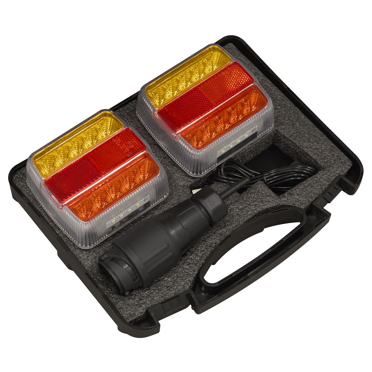 Sealey 13-Pin Wireless SMD LED Trailer Light Set 2pc