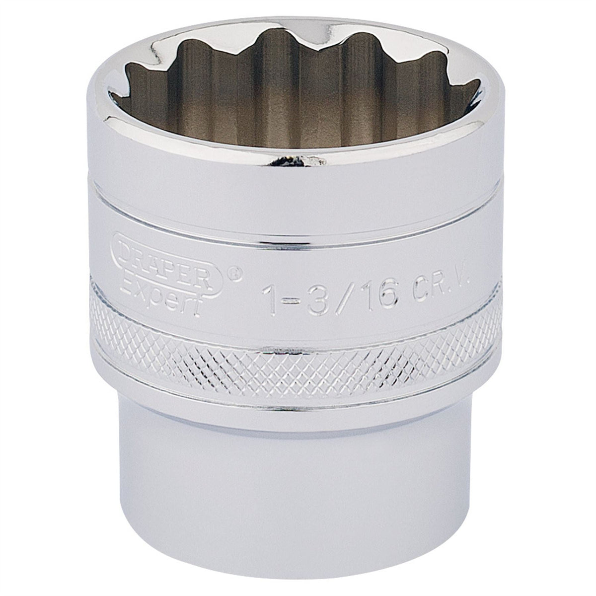 Draper Expert HI-TORQ® 12 Point Socket 1/2" Sq. Dr. 1 3/16" 33728 White Rose Tools