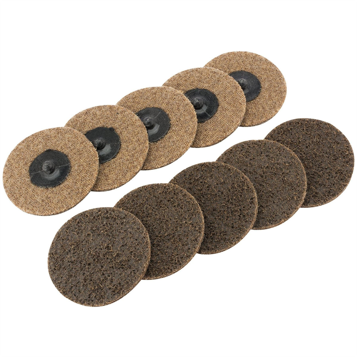 Draper Polycarbide Abrasive Pads 75mm Coarse (Pack of 10) 75628 White Rose Tools
