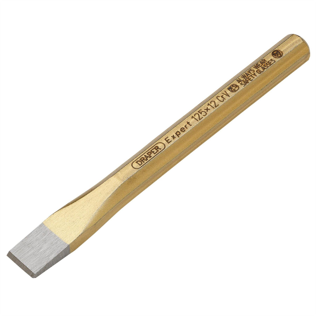 Draper Expert Octagonal Flat Cold Chisel 12 x 125mm 51546 White Rose Tools