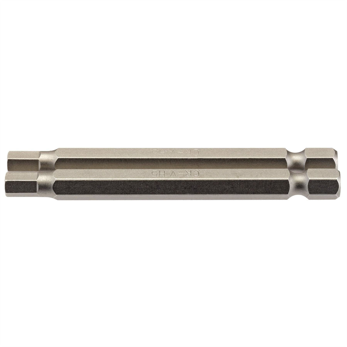 Draper Hexagonal Insert Bit 5mm 1/4" Hex 75mm Long (Pack of 2) 64322 White Rose Tools