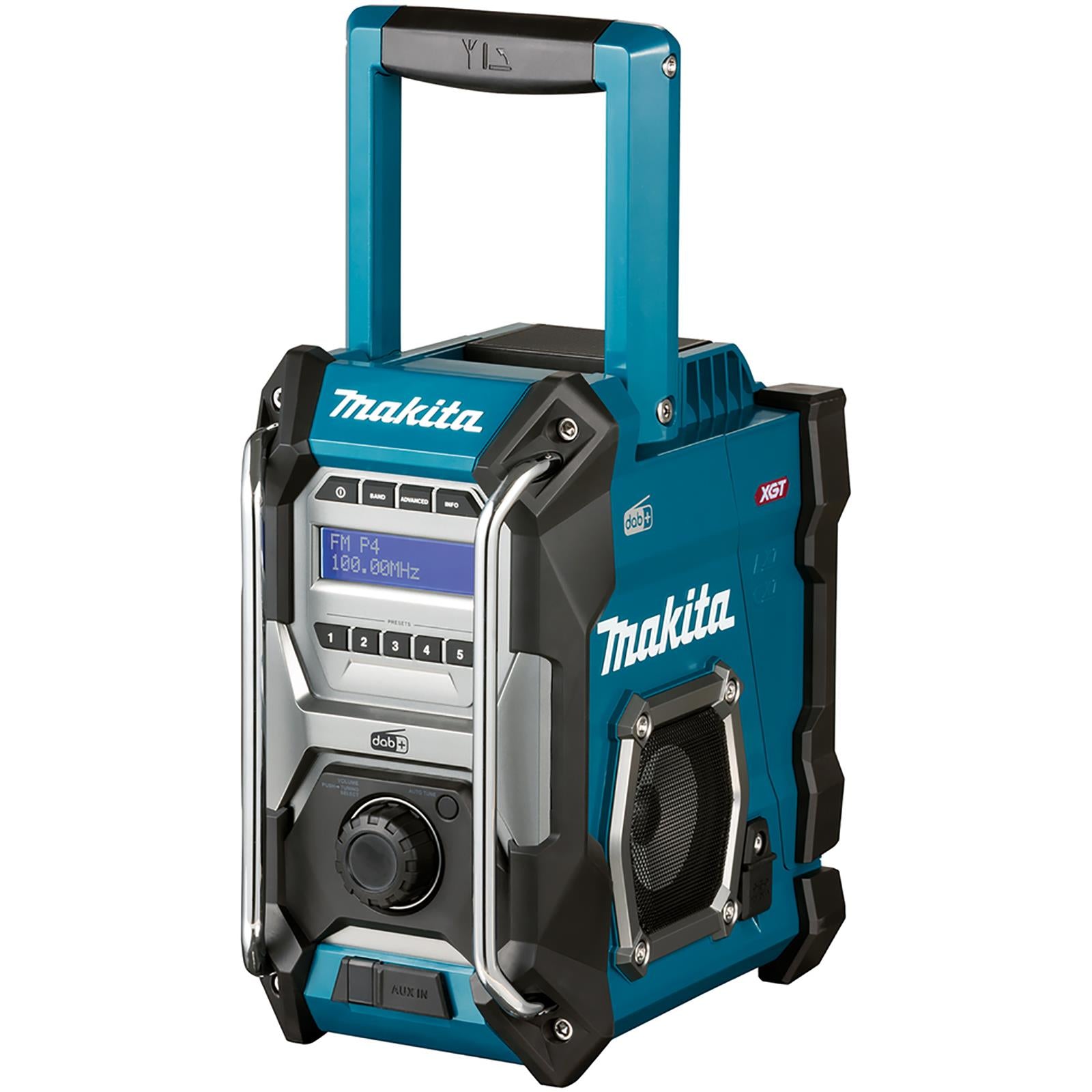 Makita DAB Radio Job Site Work Cordless CXT LXT XGT Phone Charger USB AUX MR003GZ Body Only