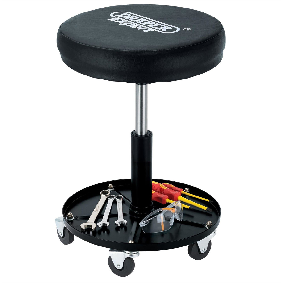 Draper Expert Heavy Duty Work Stool 54216 White Rose Tools