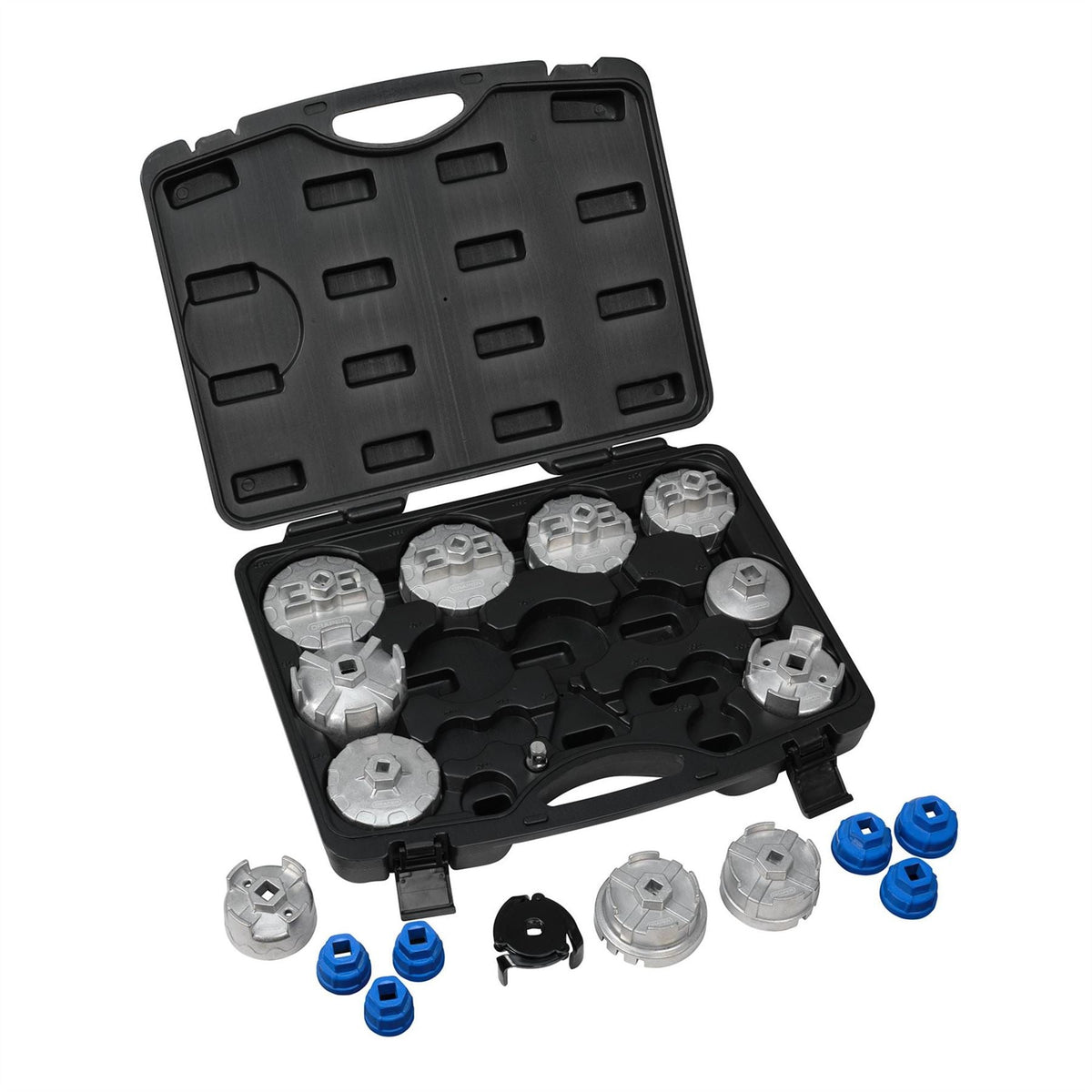 Draper Oil Filter Cap Wrench Set (19 Piece) 27237 White Rose Tools