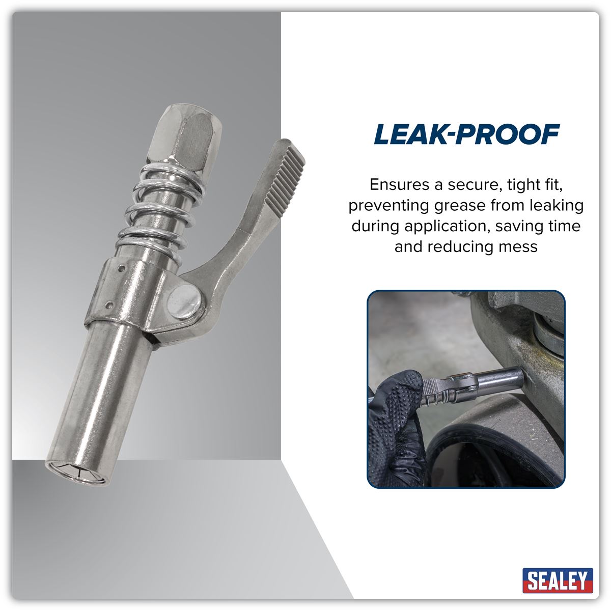 Sealey Single Handle Grease Gun Coupler